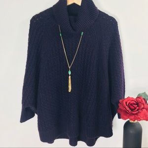 Lou & Grey XS Multicolor Cowl Neck Sweater